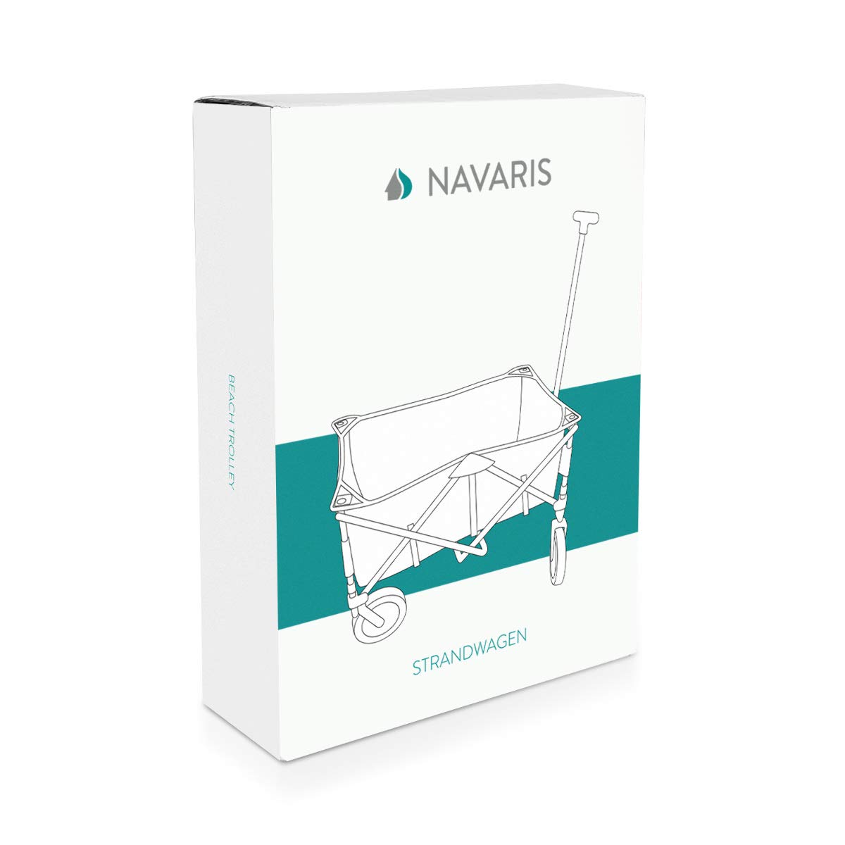 navaris-garden-bollerwagen-faltbar-85l-grau-petrol-50kg image 7