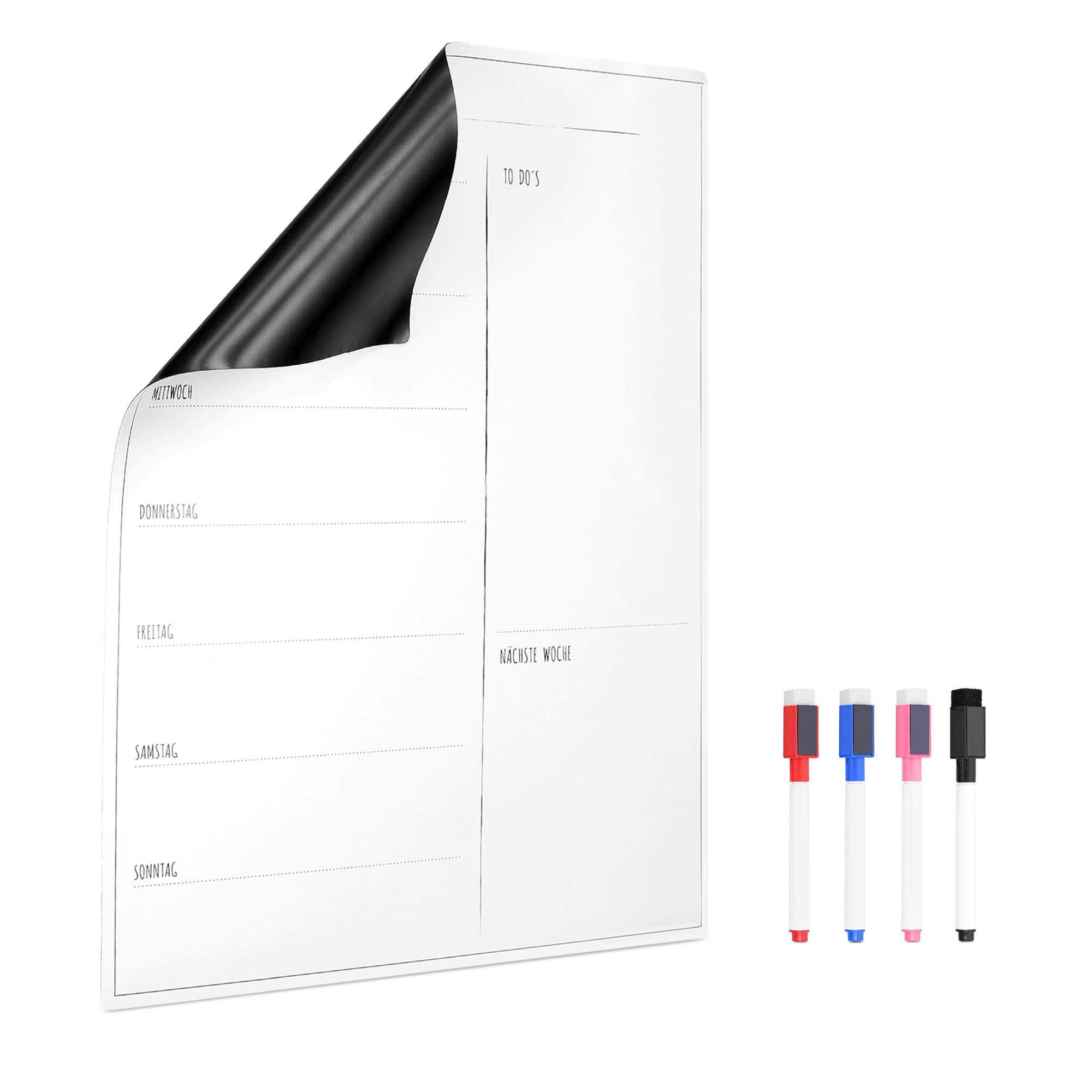 navaris-wochenplaner-magnettafel-wei-40x30-mit-markern image 8