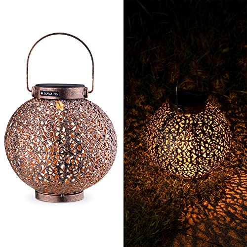 navaris-lighting-solarlaterne-16cm-metall-bronze-orientalisch image 8