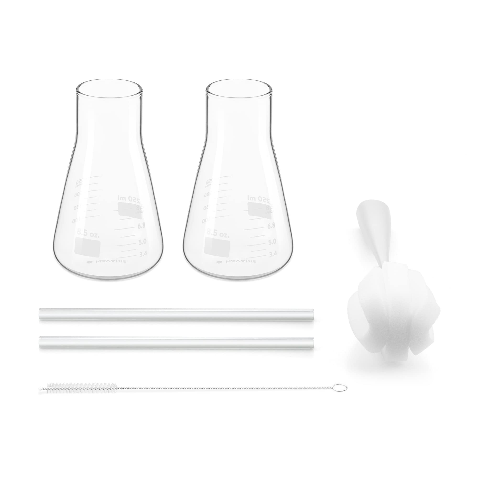 navaris-kitchen-laborgl-ser-2er-set-250-ml-strohhalm image 7