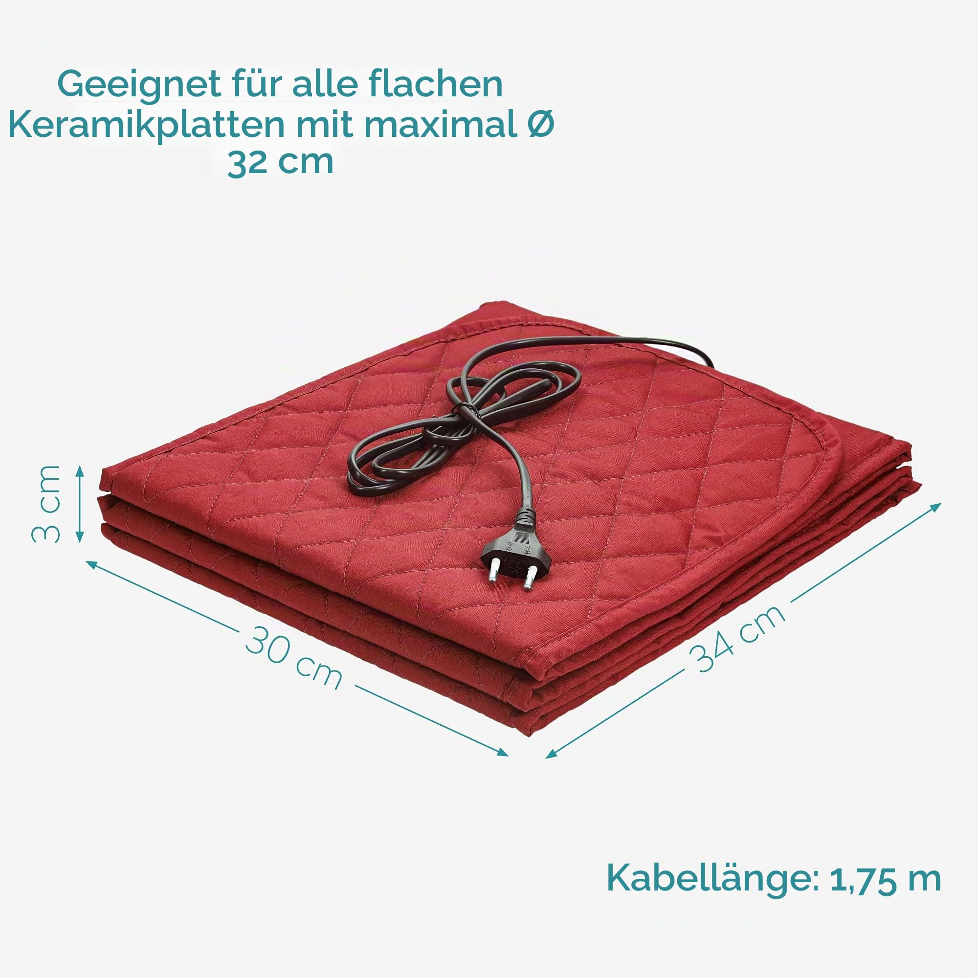 navaris-kitchen-tellerw-rmer-elektrisch-rot-10-teller-200w image 4