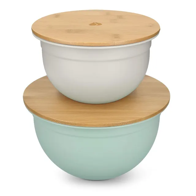 navaris-kitchen-sch-sselset-2er-mit-bambusdeckel-1-4l-2-8l-pastell image 1