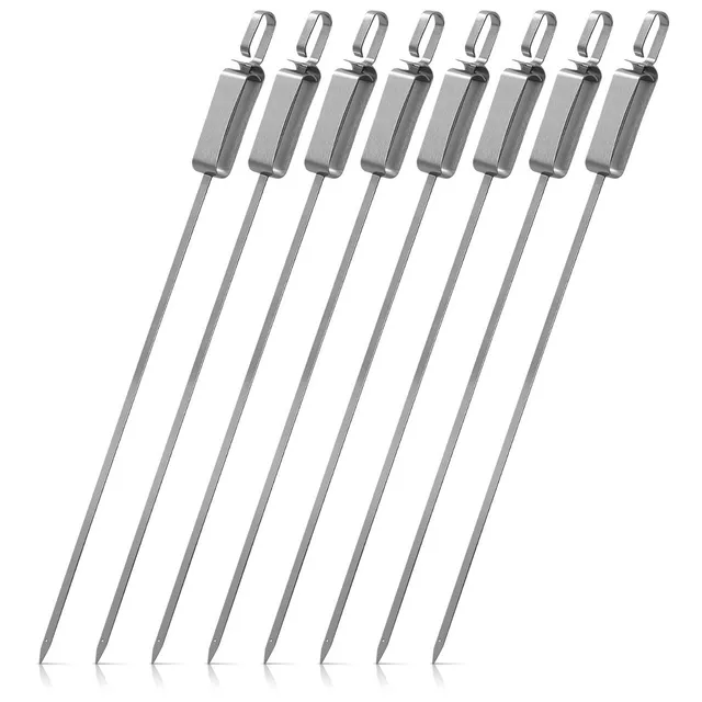 navaris-kitchen-grillspie-e-edelstahl-41cm-8er-set image 1