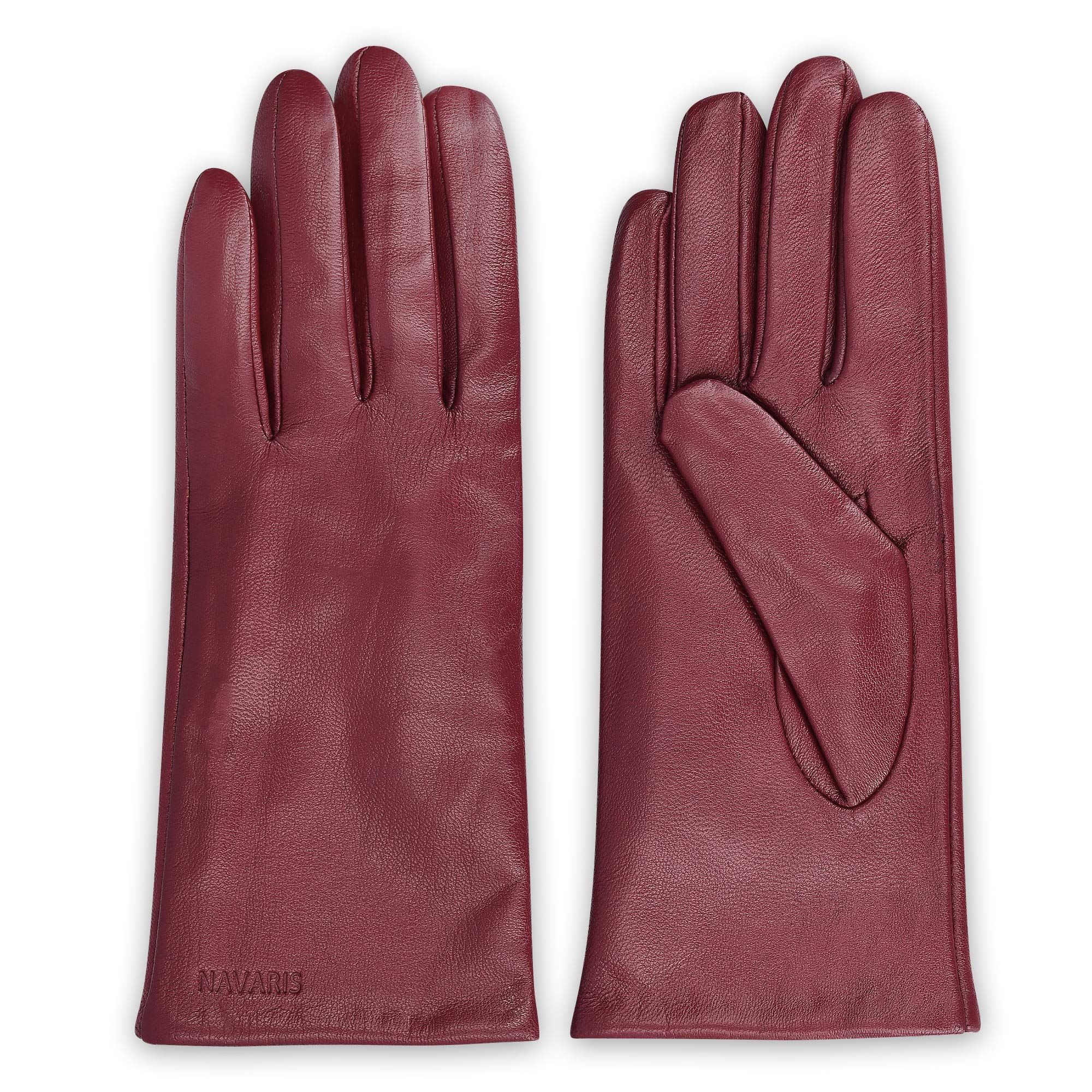 navaris-touchscreen-lederhandschuhe-damen-lammleder-schwarz-m image 7