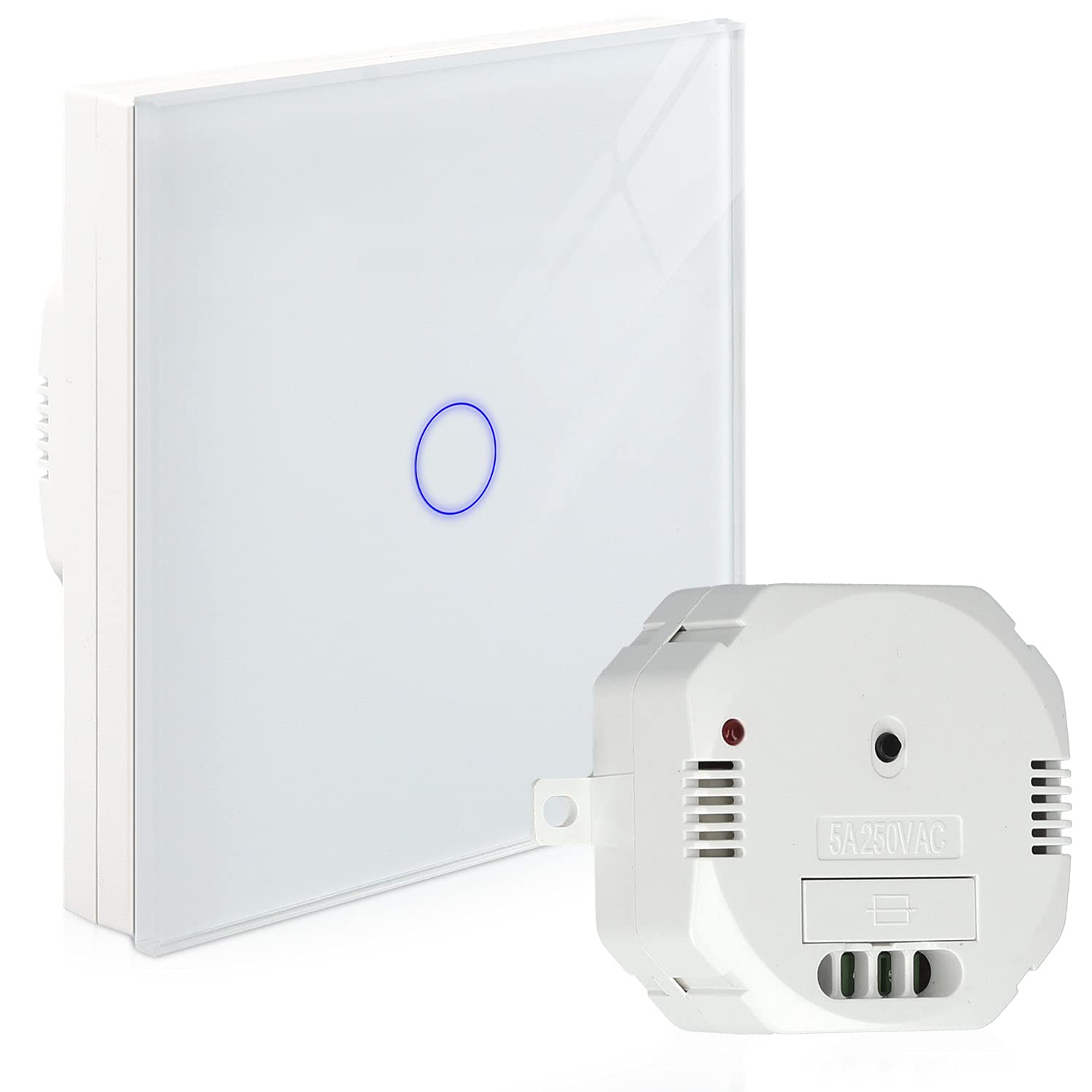 navaris-funk-lichtschalter-set-touch-wei-sender-empf-nger image 1