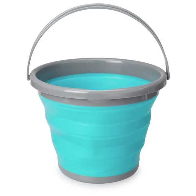 navaris-falteimer-10-l-faltbar-blau-grau-tpr image 1