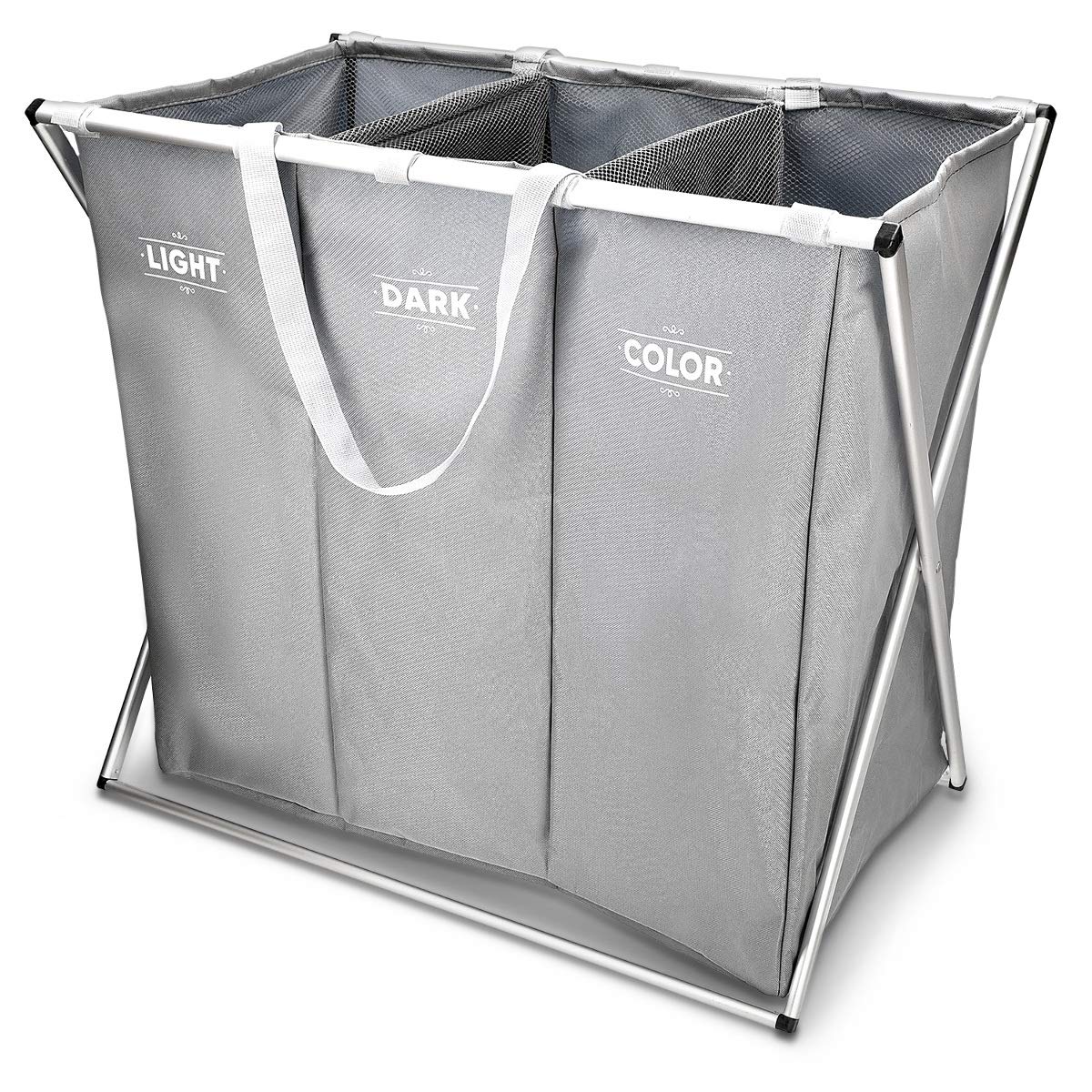 navaris-w-schekorb-3-f-cher-65x38x55cm-grau-3x43l image 1