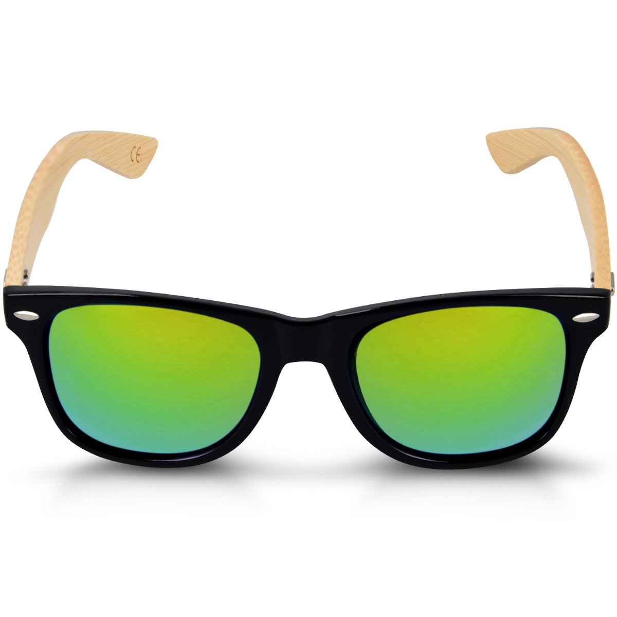navaris-holz-sonnenbrille-uv400-bambus-unisex-mit-etui image 7