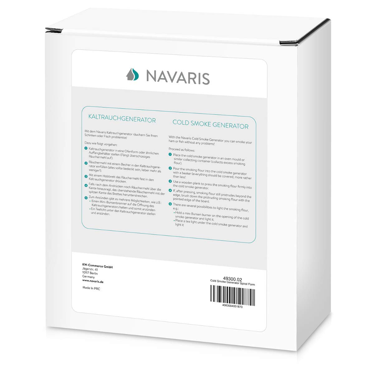 navaris-kaltrauchgenerator-edelstahl-spiral-21x18cm-smoker image 7