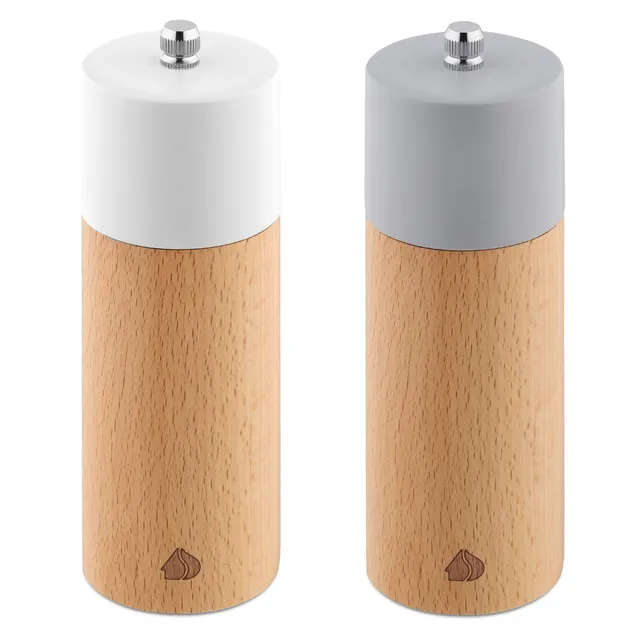navaris-kitchen-gew-rzm-hlen-set-holz-2-teilig-keramikmahlwerk image 1
