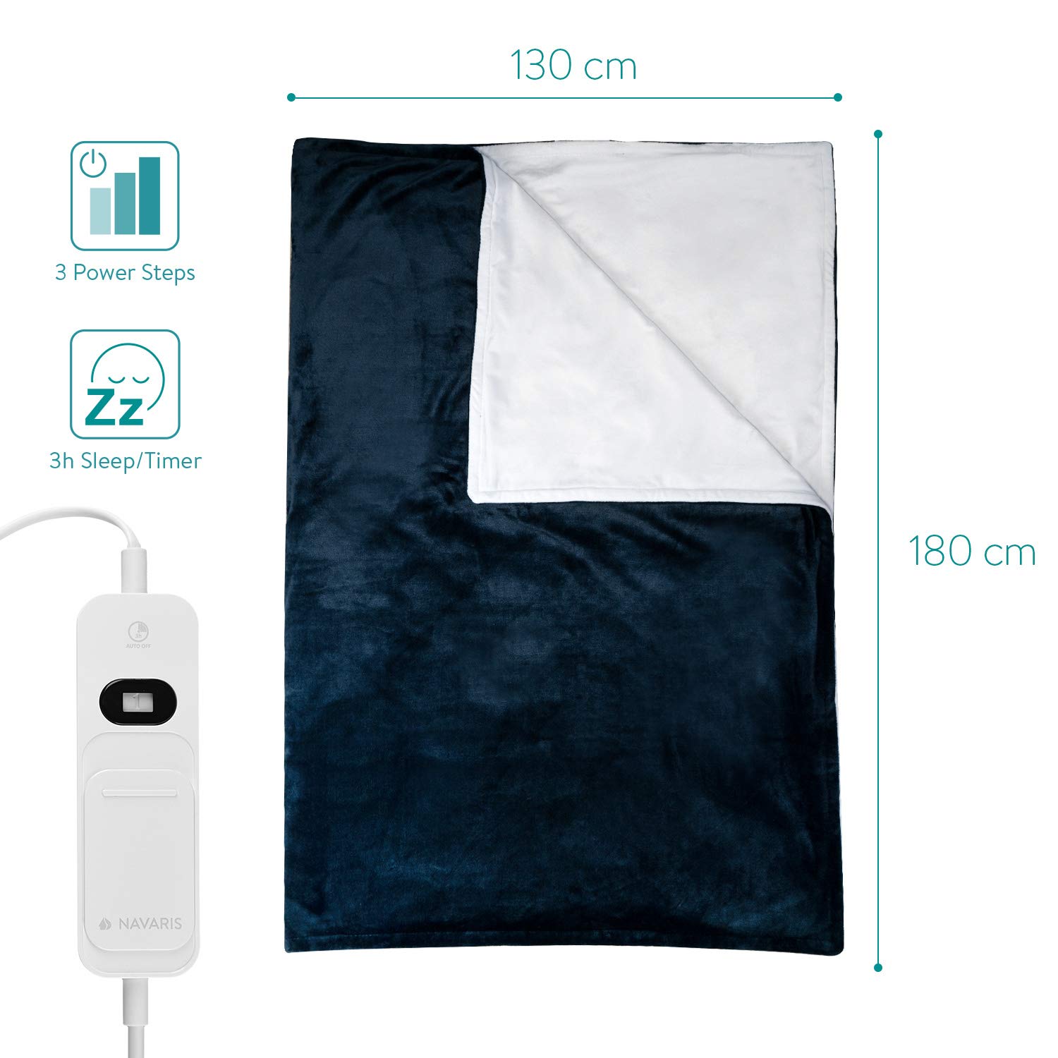 navaris-xxl-heizdecke-180x130-dunkelblau-abschaltautomatik image 6
