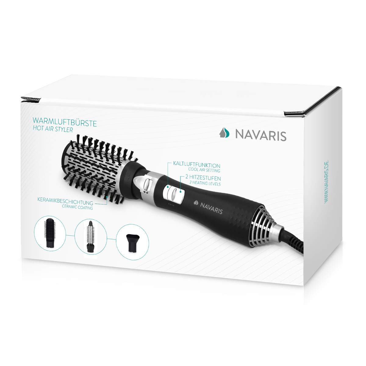 navaris-beauty-warmluftb-rste-4-aufs-tze-silber-keramik-700w image 7