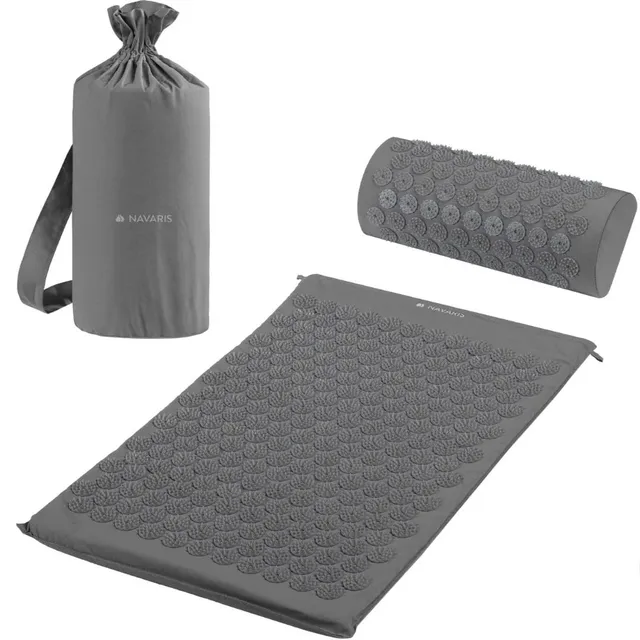 navaris-2in1-akupressur-set-akupressurmatte-mit-kissen-grau-2 image 1