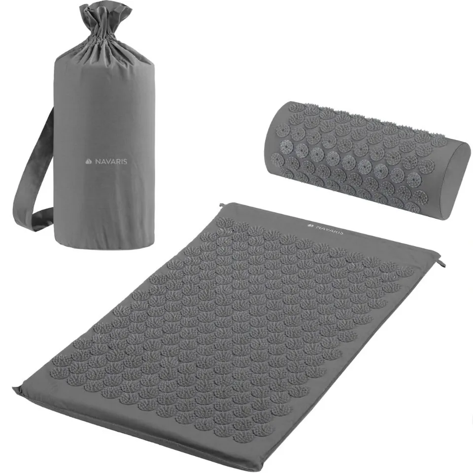 navaris-2in1-akupressur-set-akupressurmatte-mit-kissen-grau-2 image 1