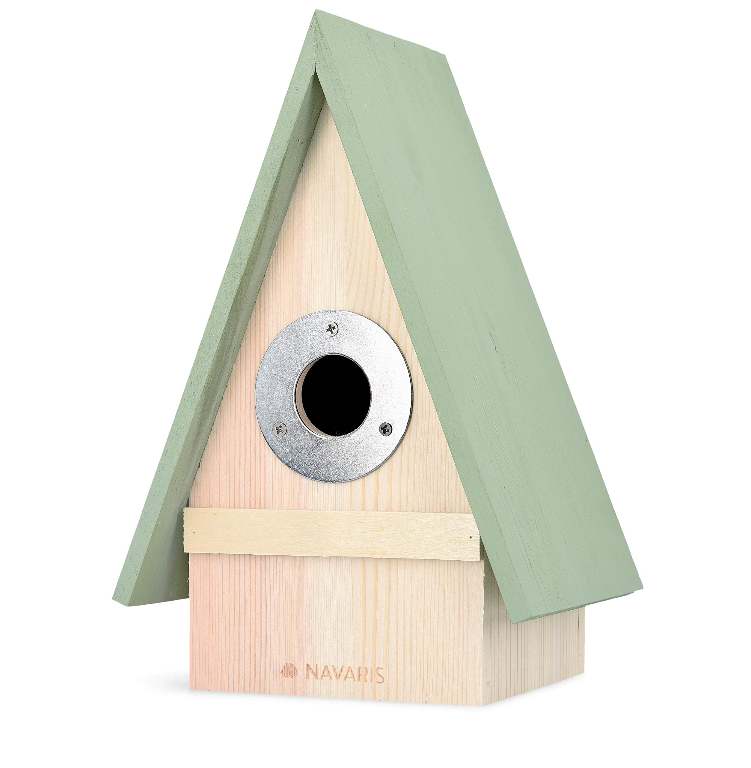 navaris-garden-vogelhaus-holz-nistkasten-singv-gel-einflugloch image 1