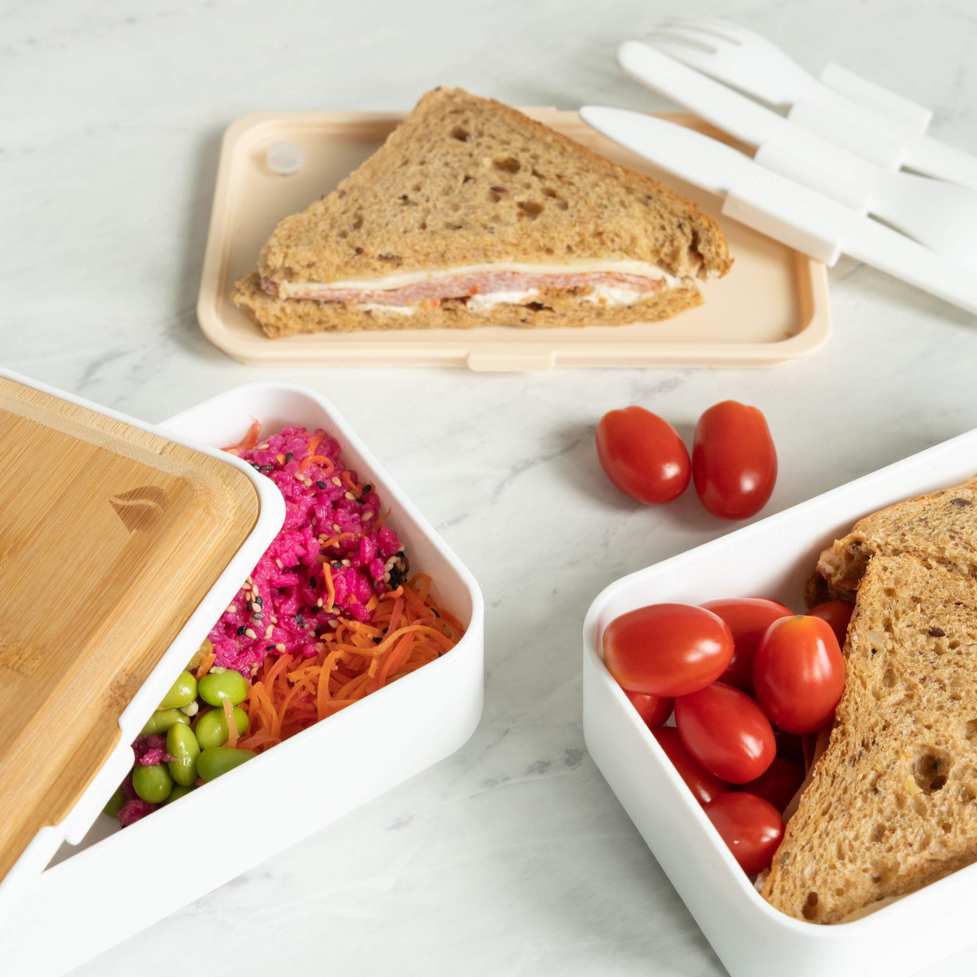 navaris-bento-box-lunchbox-mit-besteck-wei-2x-1200ml-luftdicht image 5