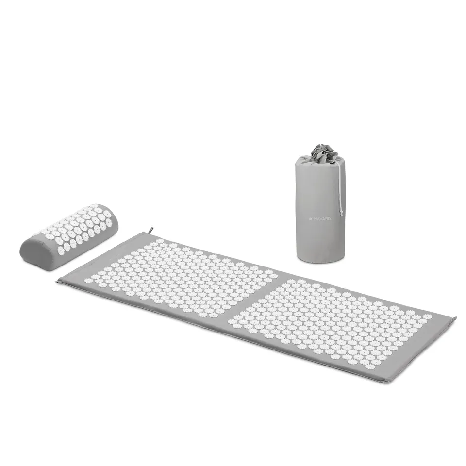 navaris-sport-wellness-akupressur-set-matte-kissen-hellgrau-2 image 1