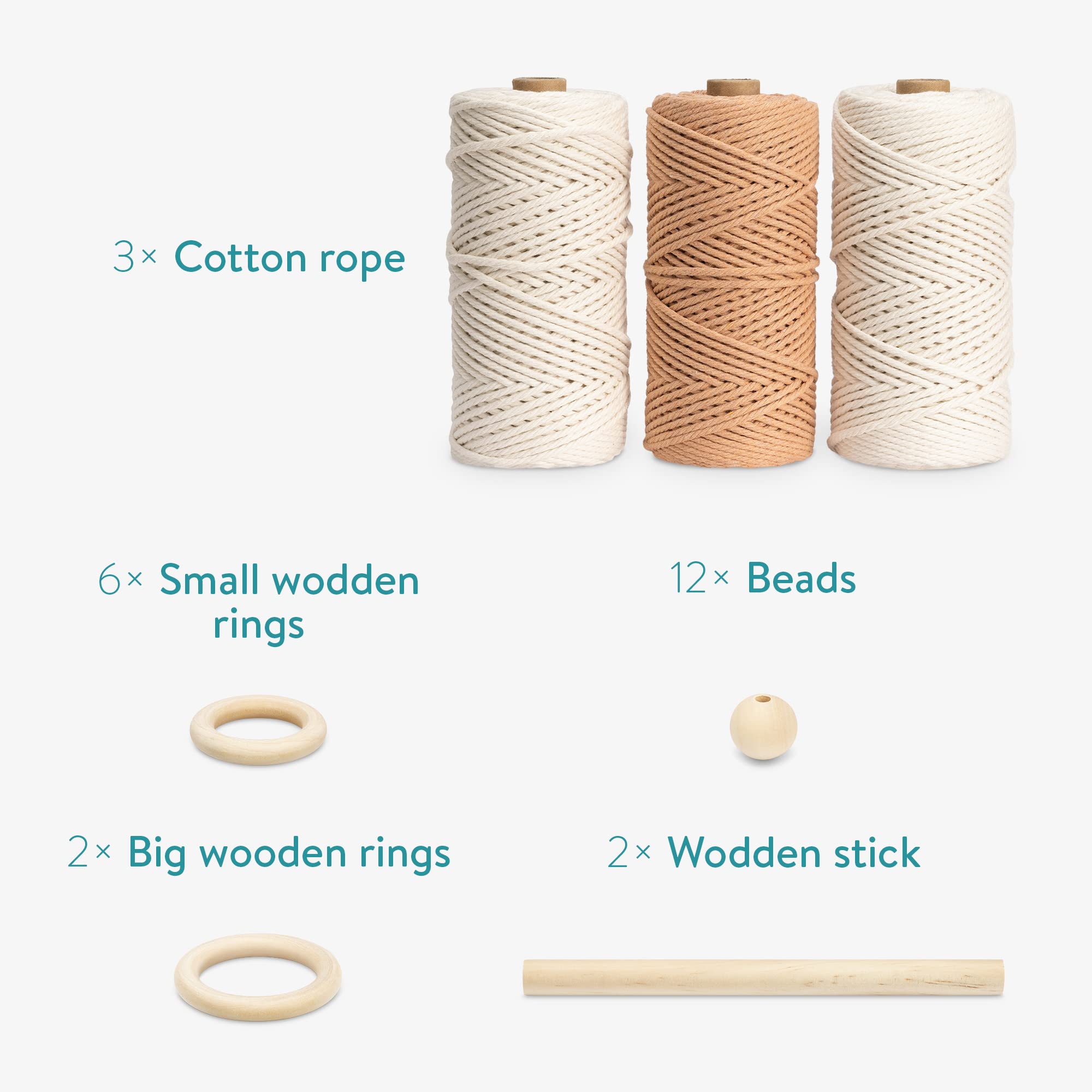 navaris-makramee-set-3x-garn-3mm-bastelset-wei-altrosa image 4