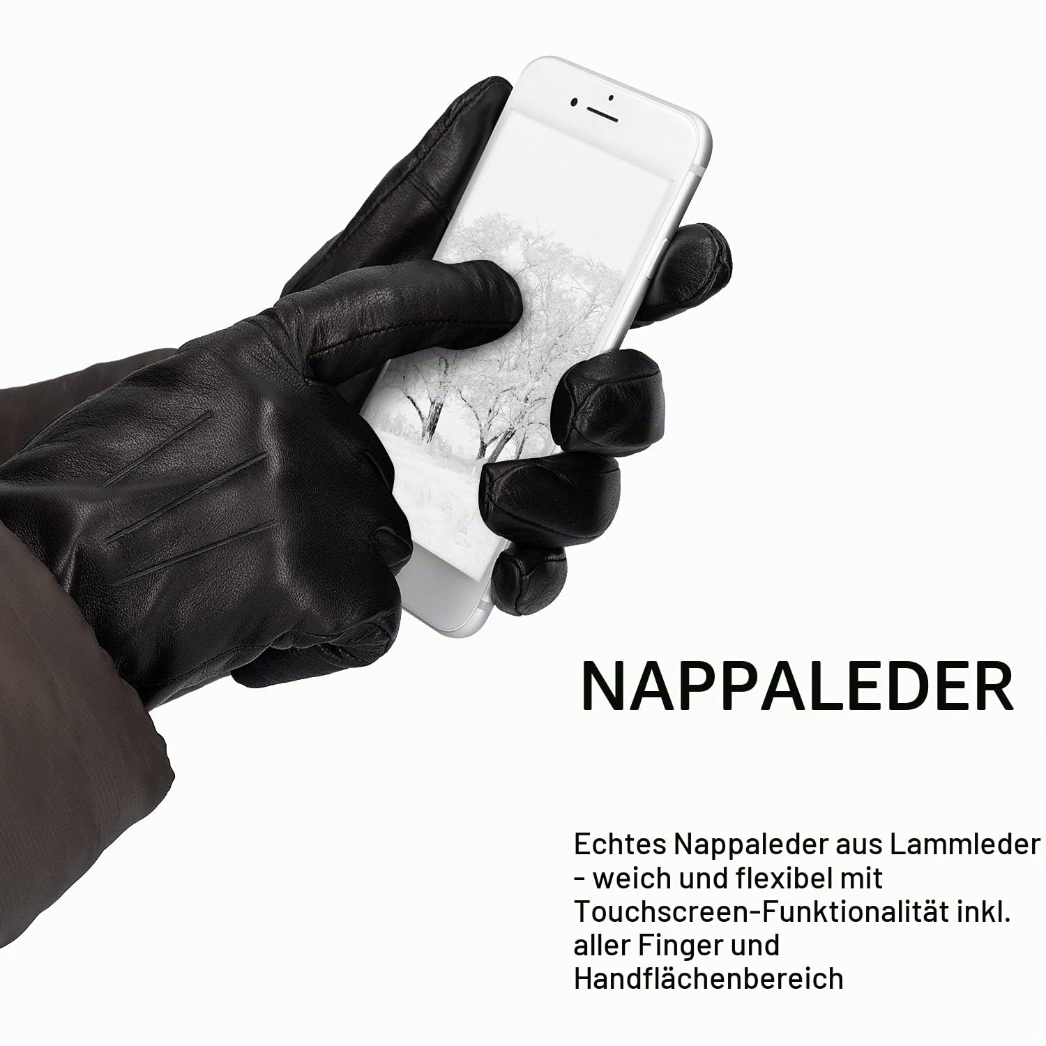 navaris-touchscreen-handschuhe-herren-echtleder-nappa-kaschmir image 2