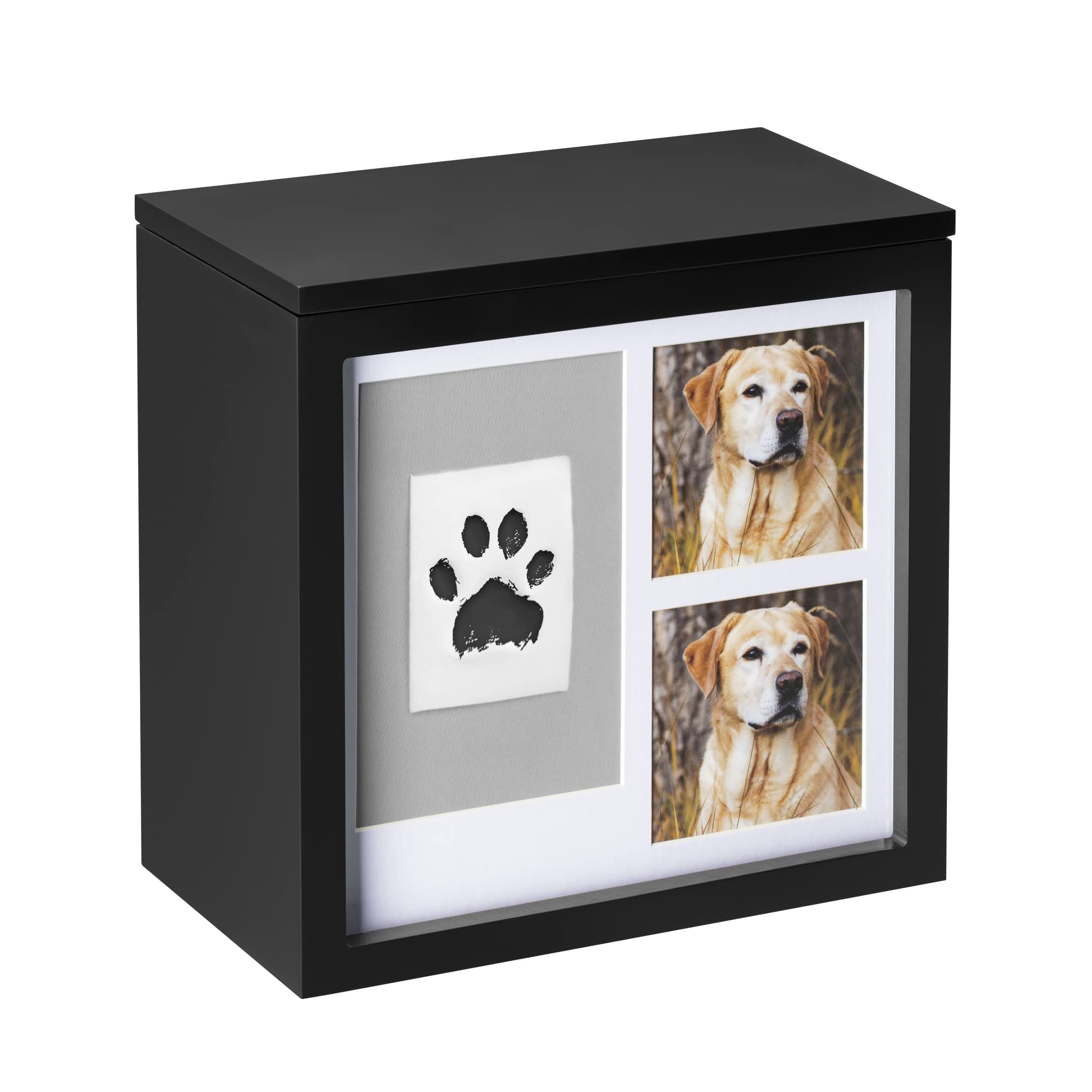 navaris-animals-tierurne-schwarz-mit-fotos-und-pfotenabdruck image 1