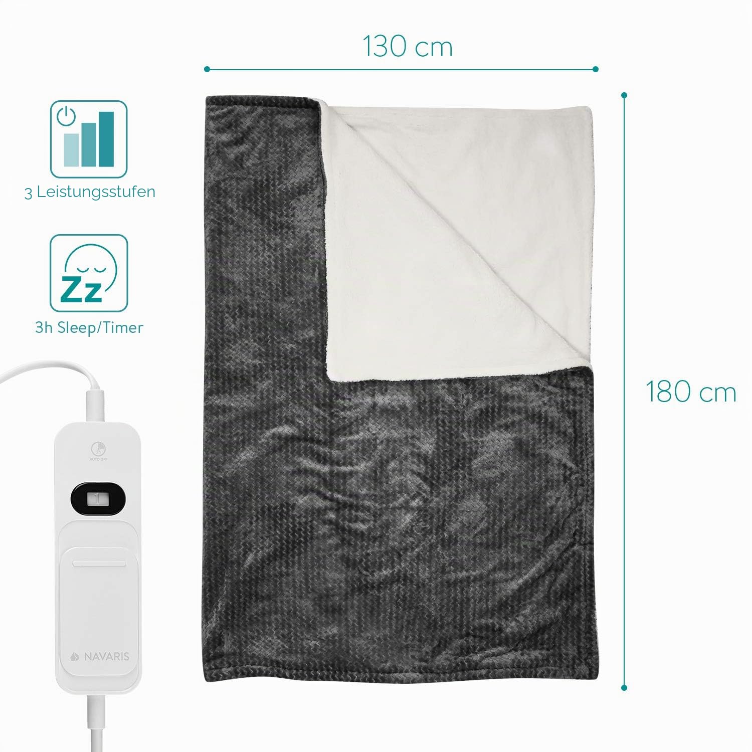 navaris-w-rmedecke-heizdecke-180x130cm-grau-3-stufen image 6
