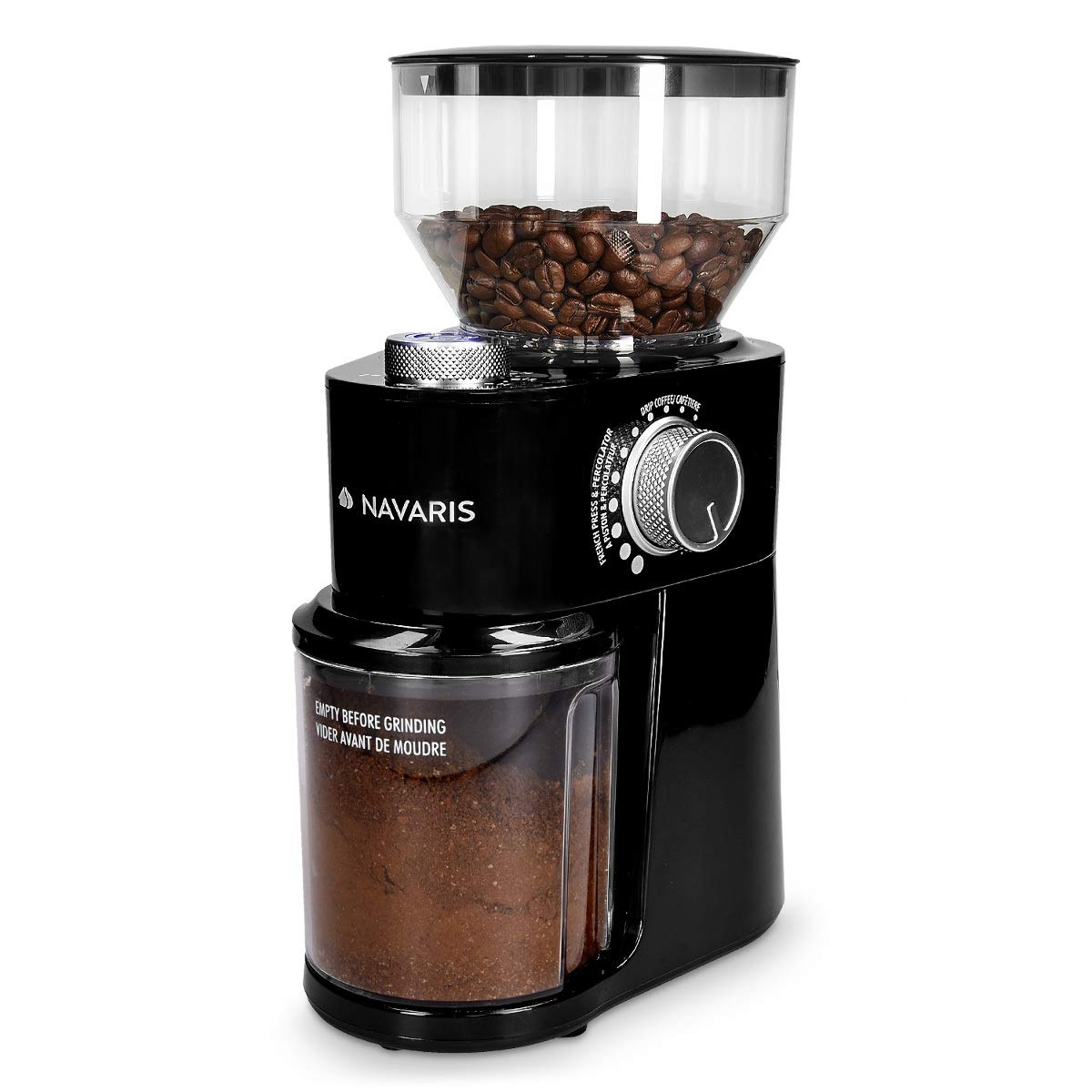navaris-kitchen-elektrische-kaffeem-hle-scheibenmahlwerk-schwarz-250g image 8