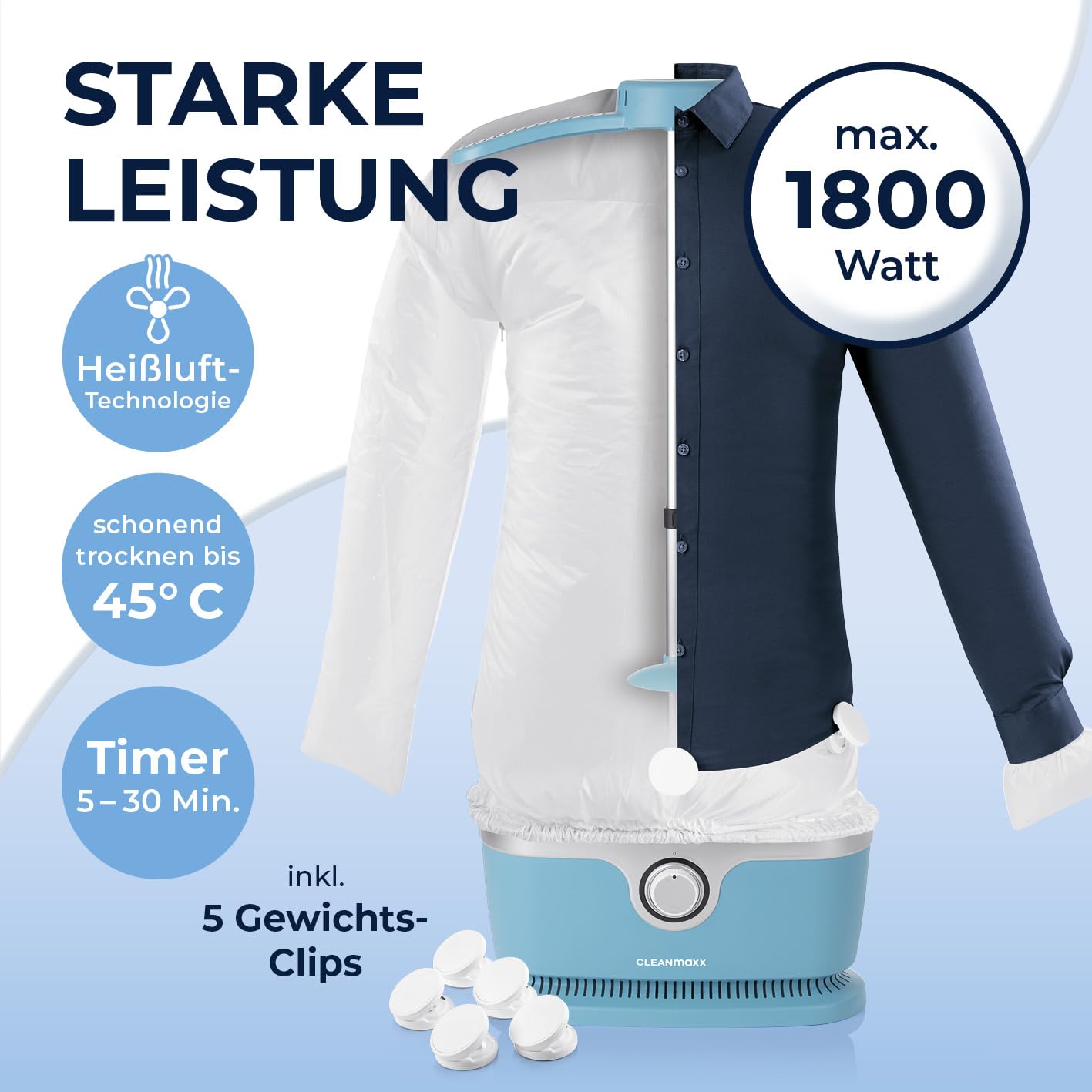 cleanmaxx-hemdenb-gler-pro-b-gelpuppe-blau-1800w-hemden image 4