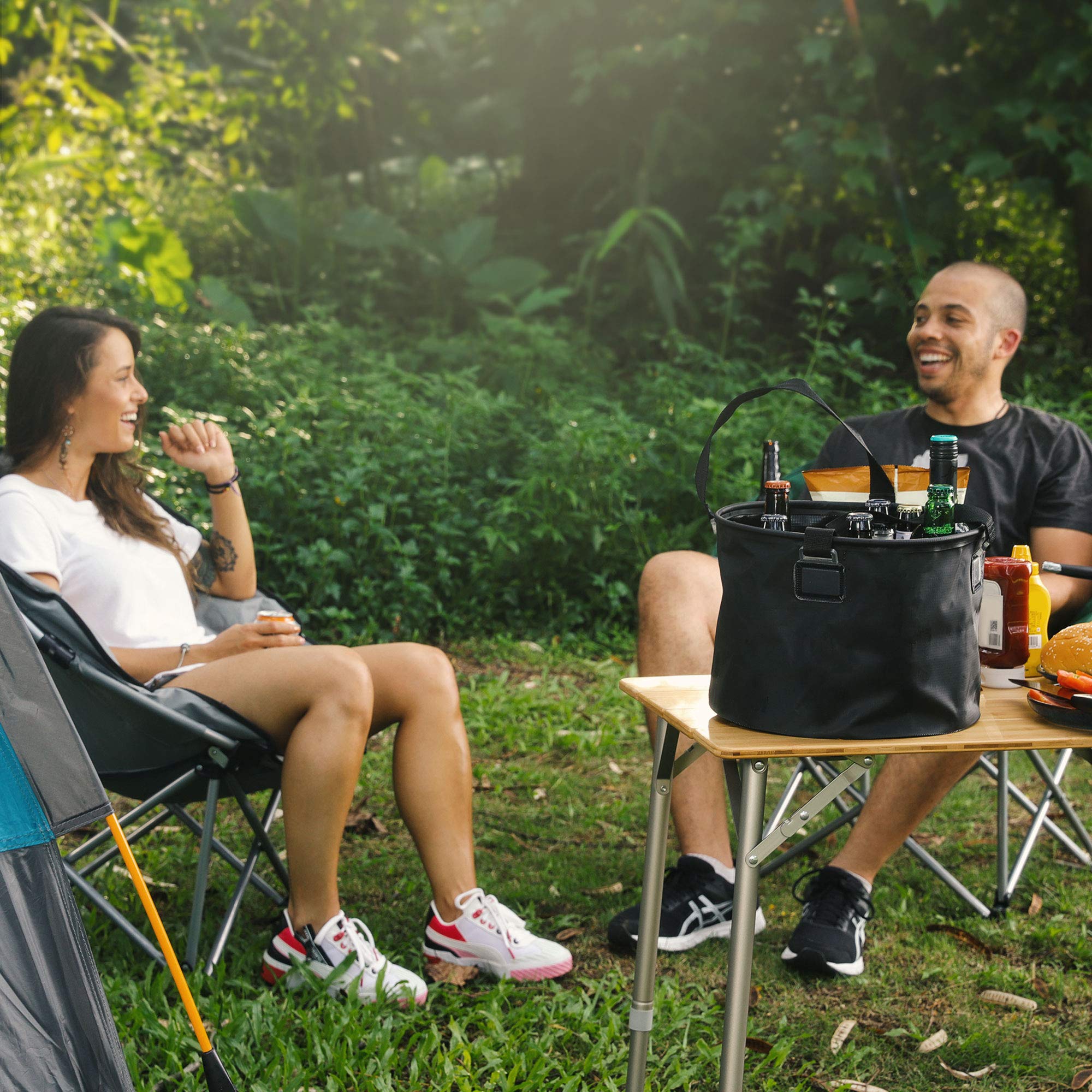 navaris-faltsch-ssel-camping-15l-schwarz-faltbar-pvc image 3