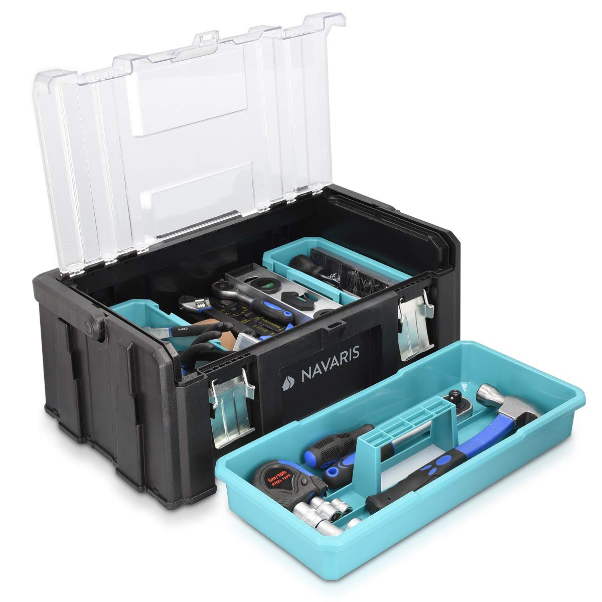 navaris-travel-werkzeugkoffer-20-leer-51x32x22cm-alu-griff image 5