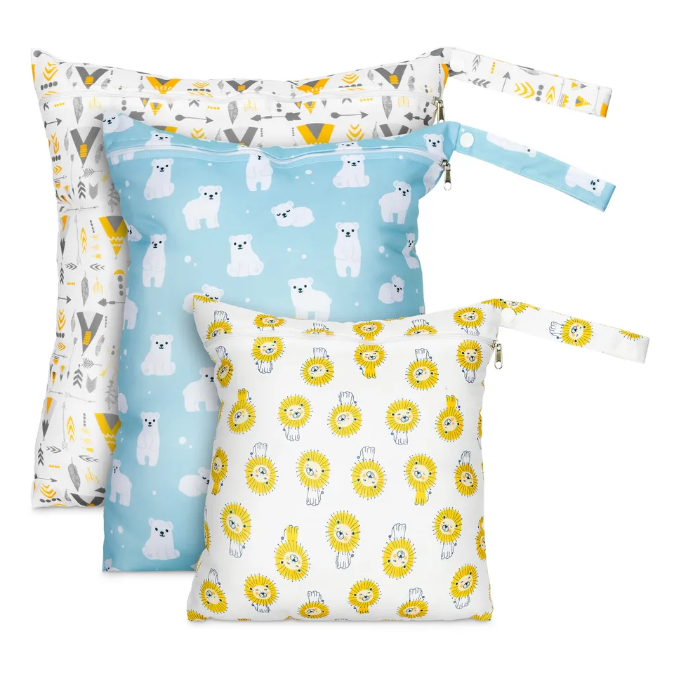 navaris-children-nasstasche-wetbag-3er-set-waschbar image 1