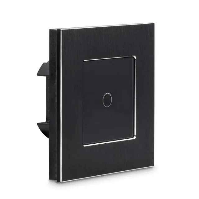 navaris-touch-lichtschalter-glas-schwarz-unterputz-led image 1