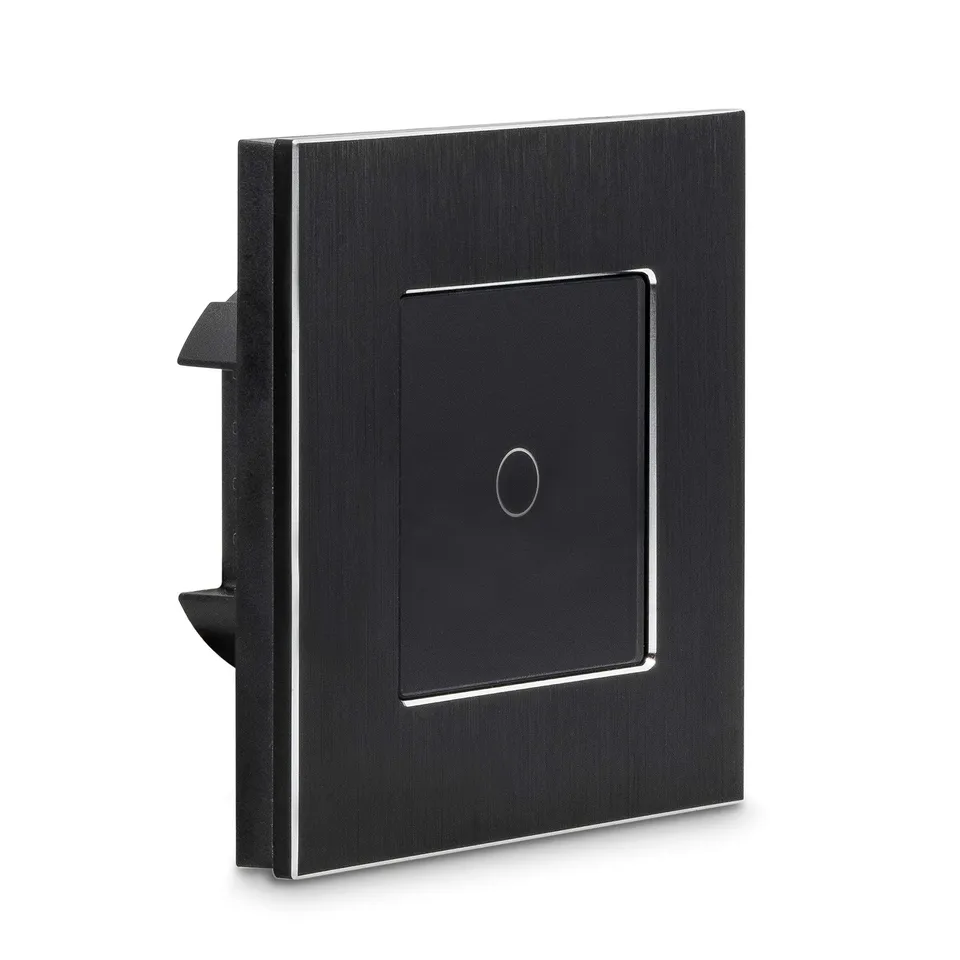 navaris-touch-lichtschalter-glas-schwarz-unterputz-led image 1