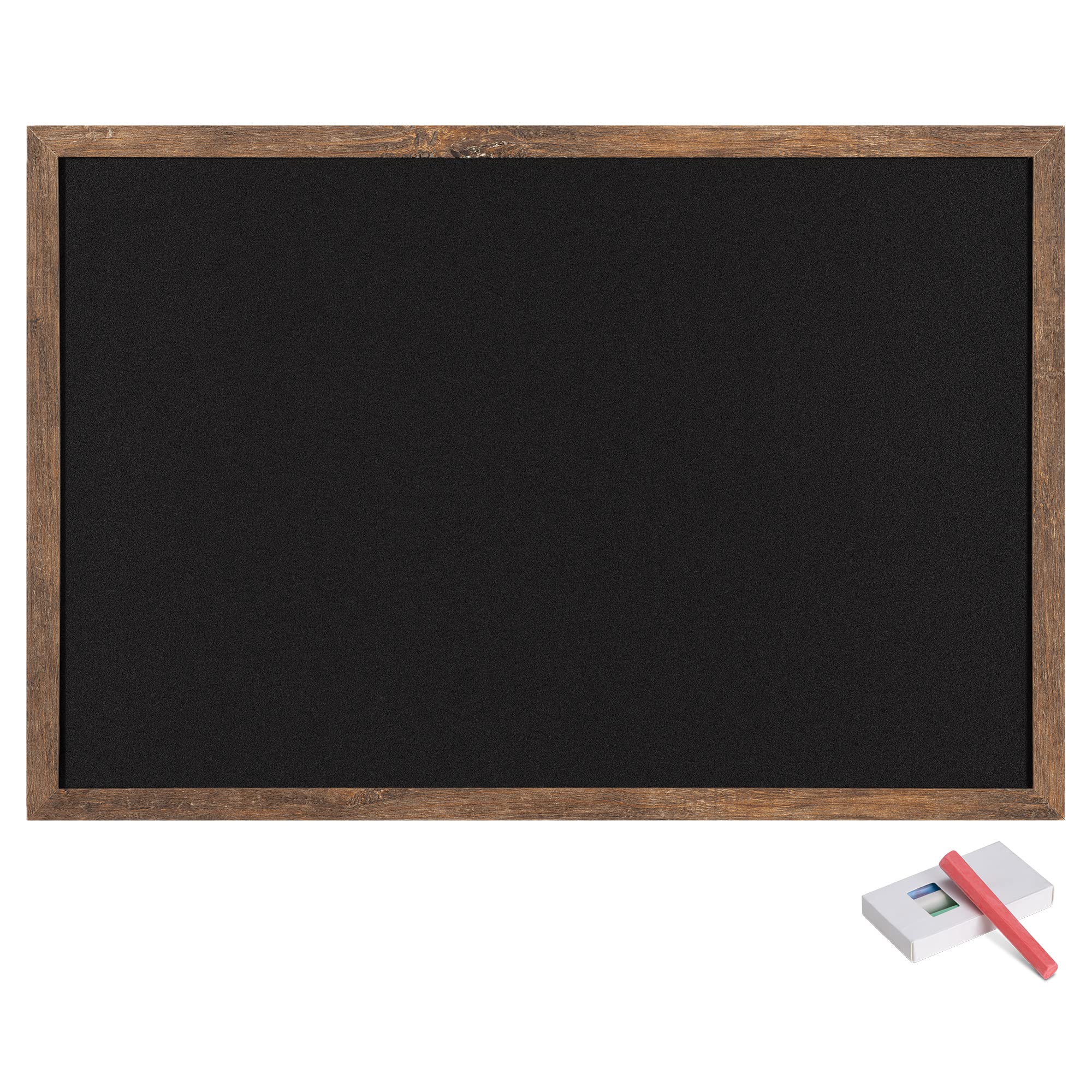 navaris-kreidetafel-holzrahmen-60x40-cm-schwarz-mit-kreide image 1