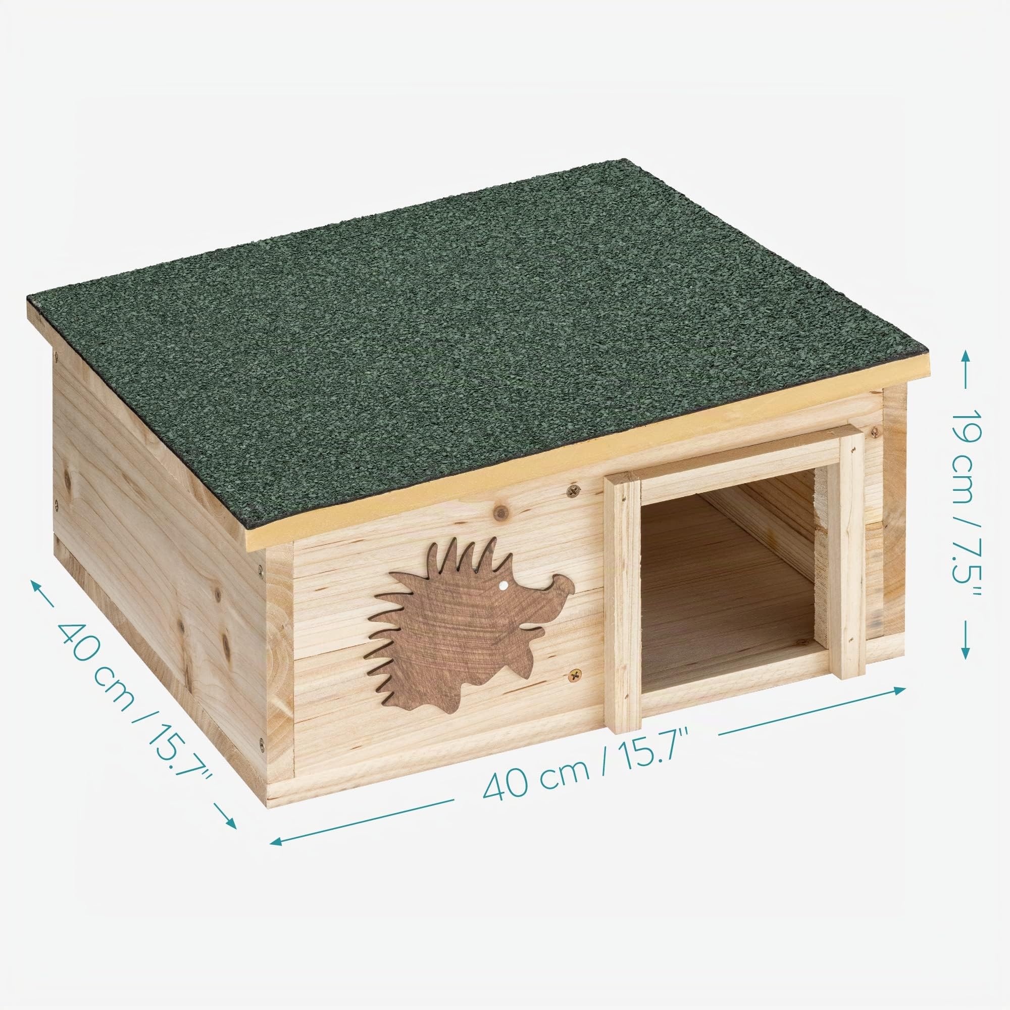 navaris-igelhaus-holz-igelh-tte-wetterfest-katzensicher image 6