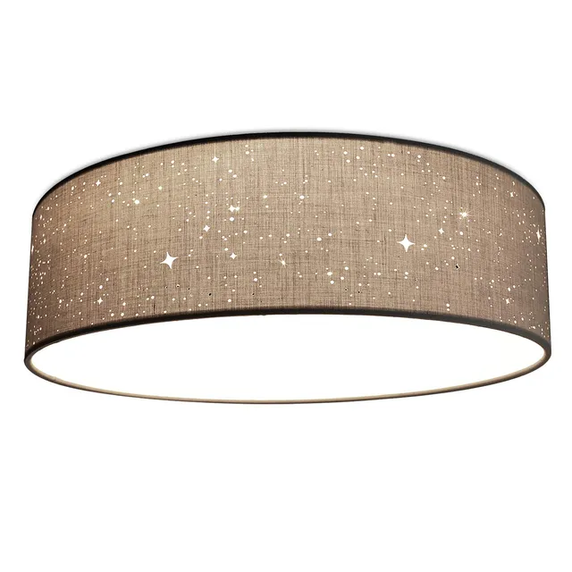 navaris-led-deckenleuchte-24w-rund-40cm-deckenlampe-hellgrau-warmwei image 1